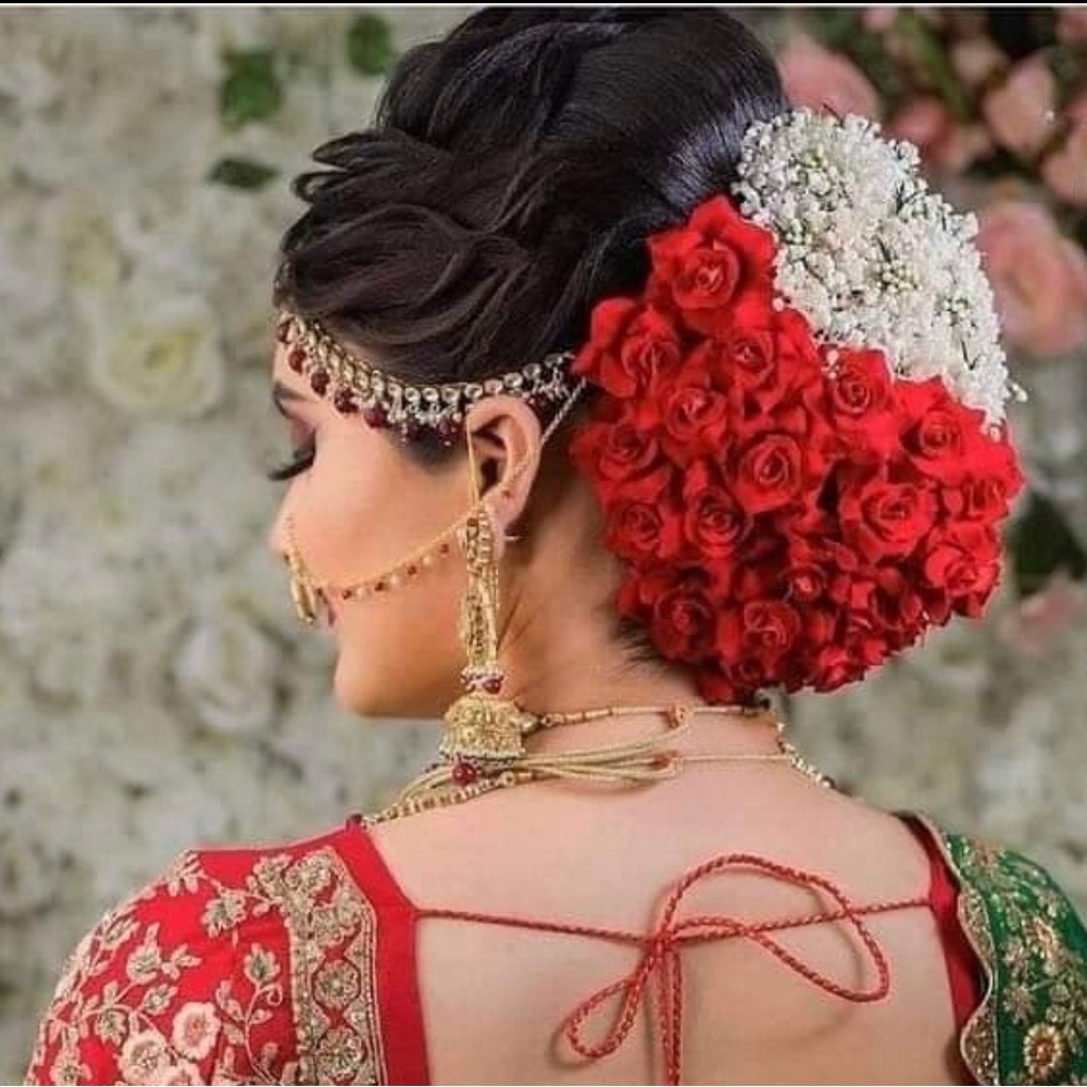Jasmin and Rose Hair bun- Gajra. Never before worn